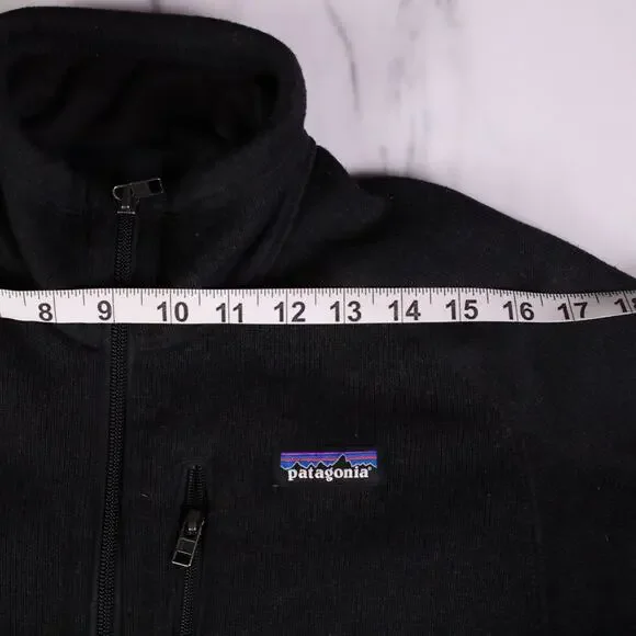 Patagonia Better Sweater Fleece Jacket Mens Small Black Outdoor Zip Hiking Trail - Picture 5 of 12